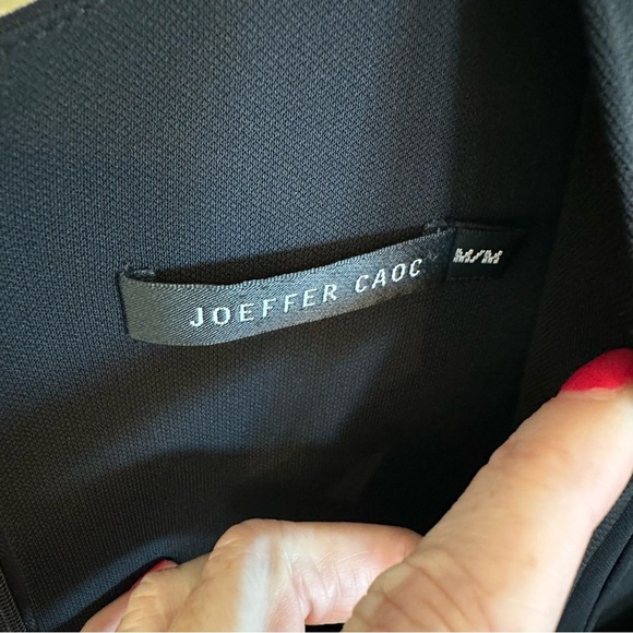 Joeffer Caoc Canadian Designer Women Black Cocktail Formal Dress Lagenlook Style - Picture 2 of 14